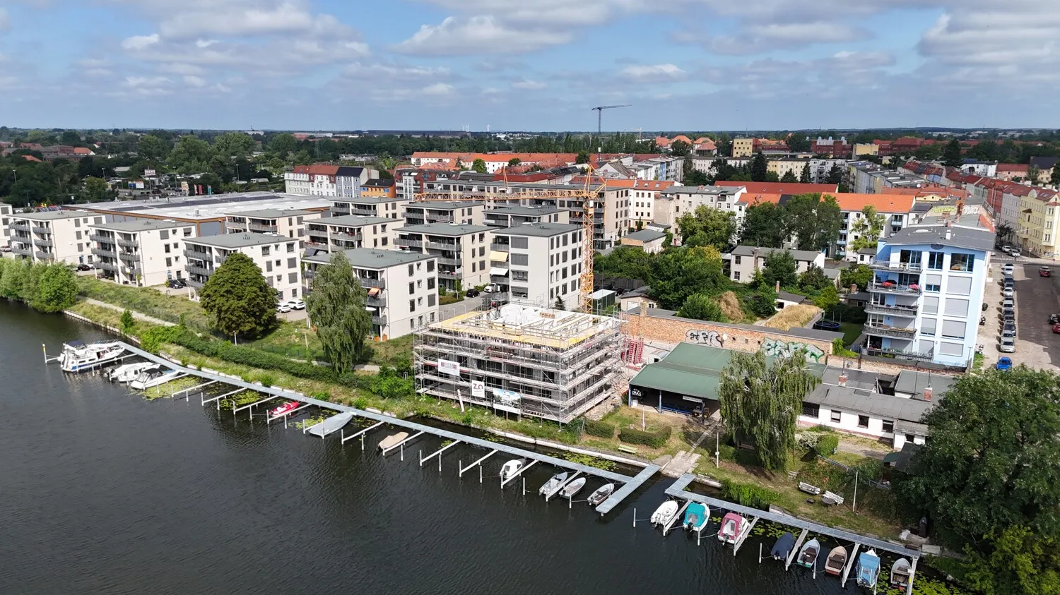 neue Steganlage vom hiesigen Anglerverein