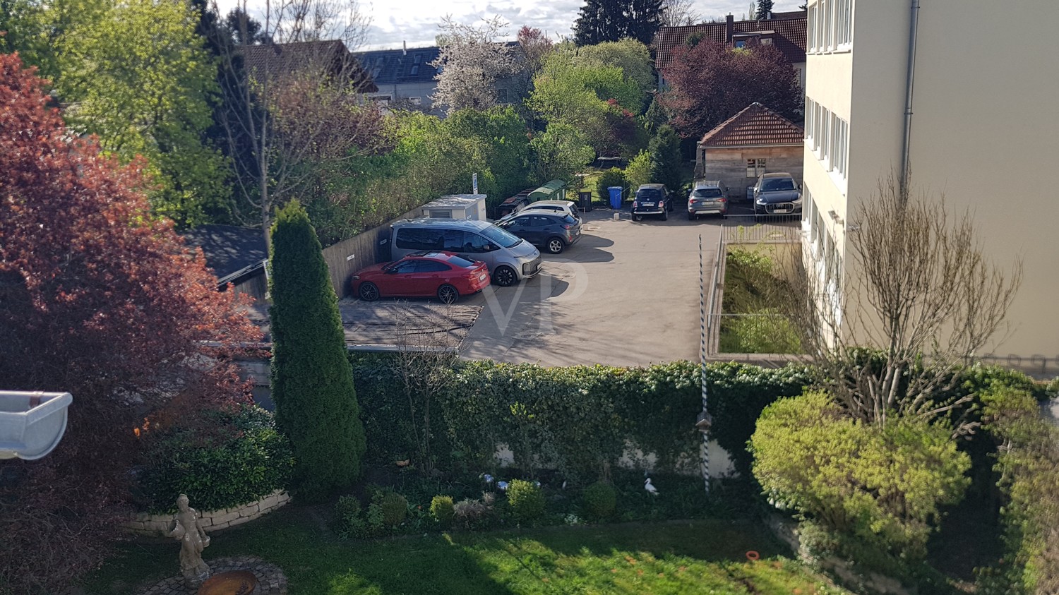 Blick vom Balkon