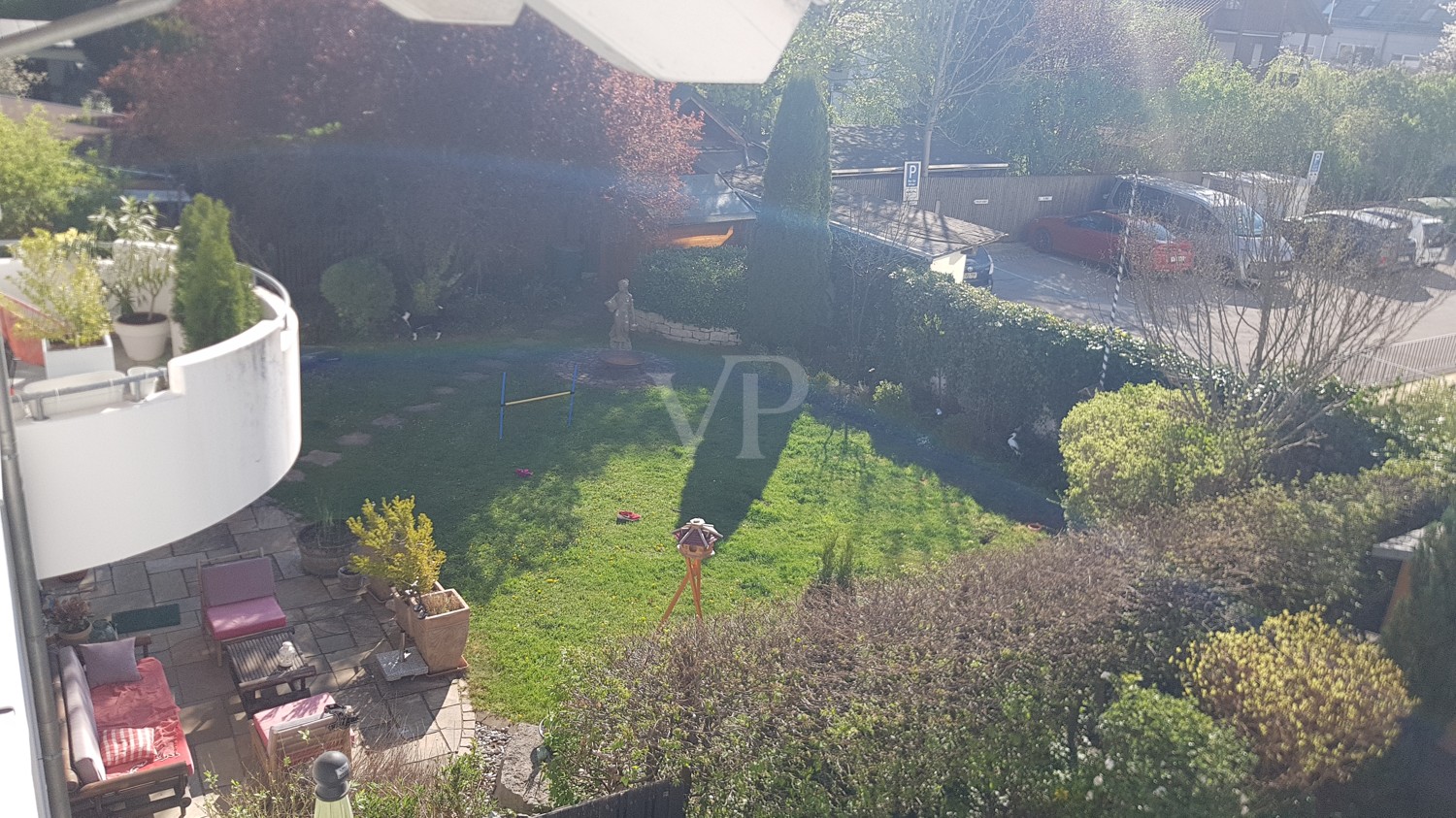 Blick vom Balkon