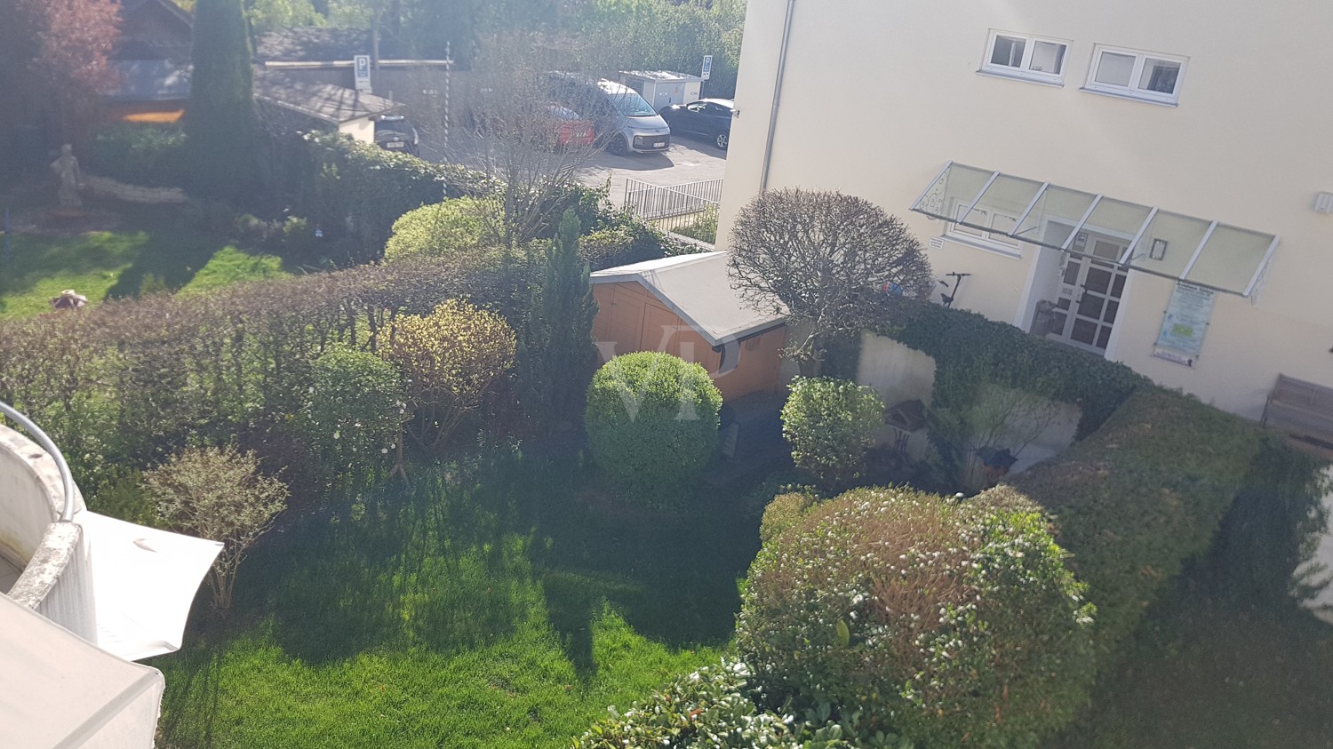 Blick vom Balkon