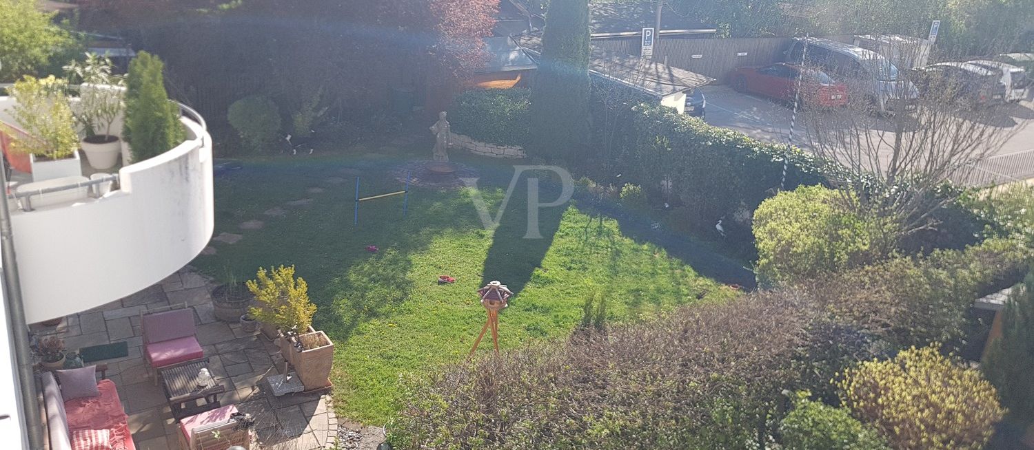 Blick vom Balkon