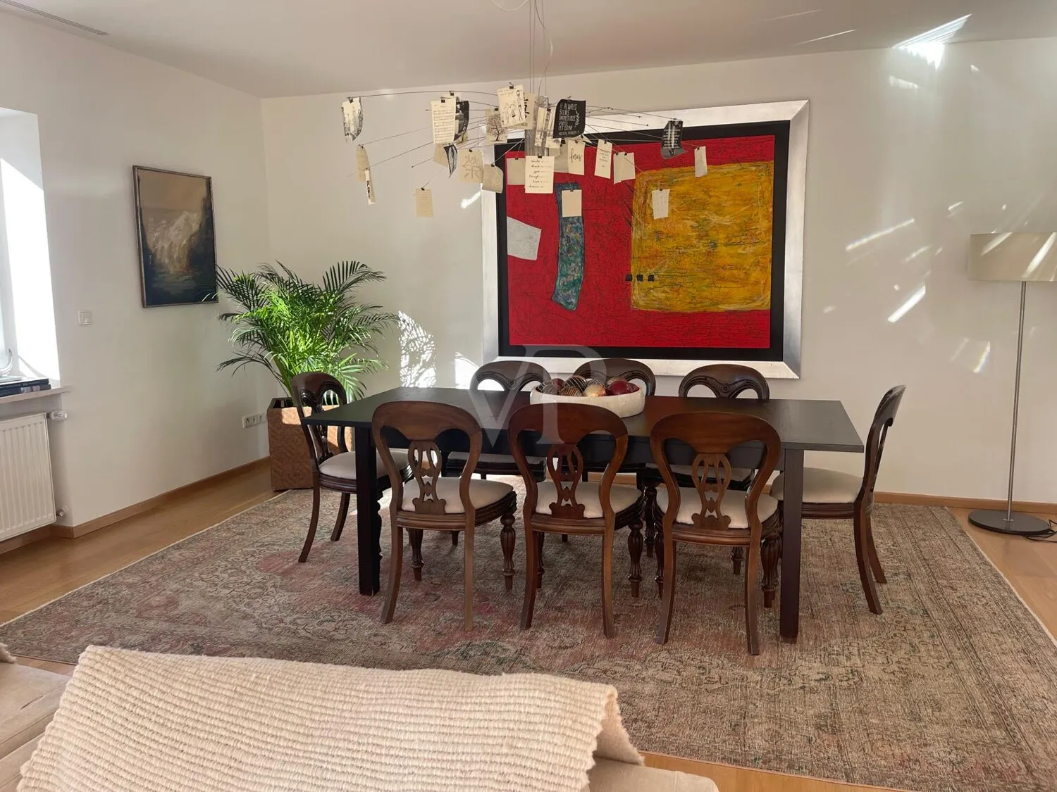 Essplatz im Wohnzimmer - Einrichtungsbeispiel