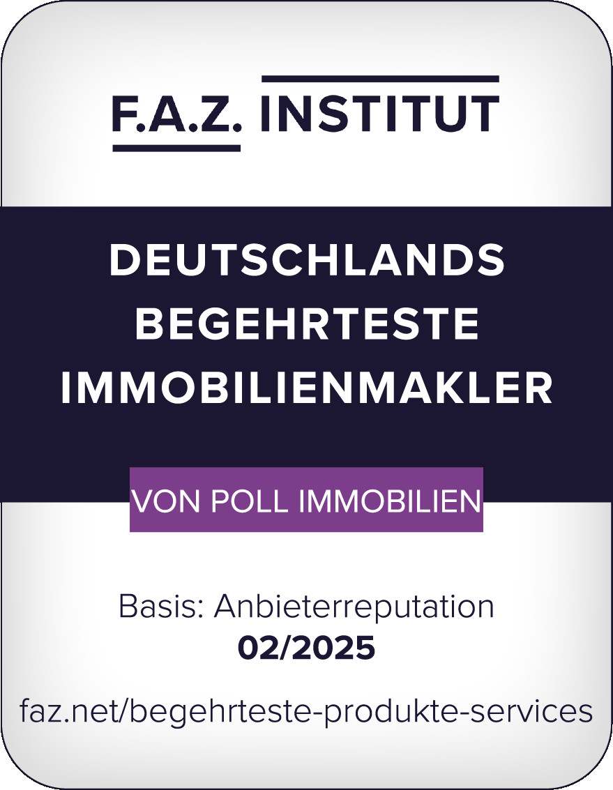 Siegel_FAZ_Begehrteste Produkte_2025_Standard_VON POLL IMMOBILIEN