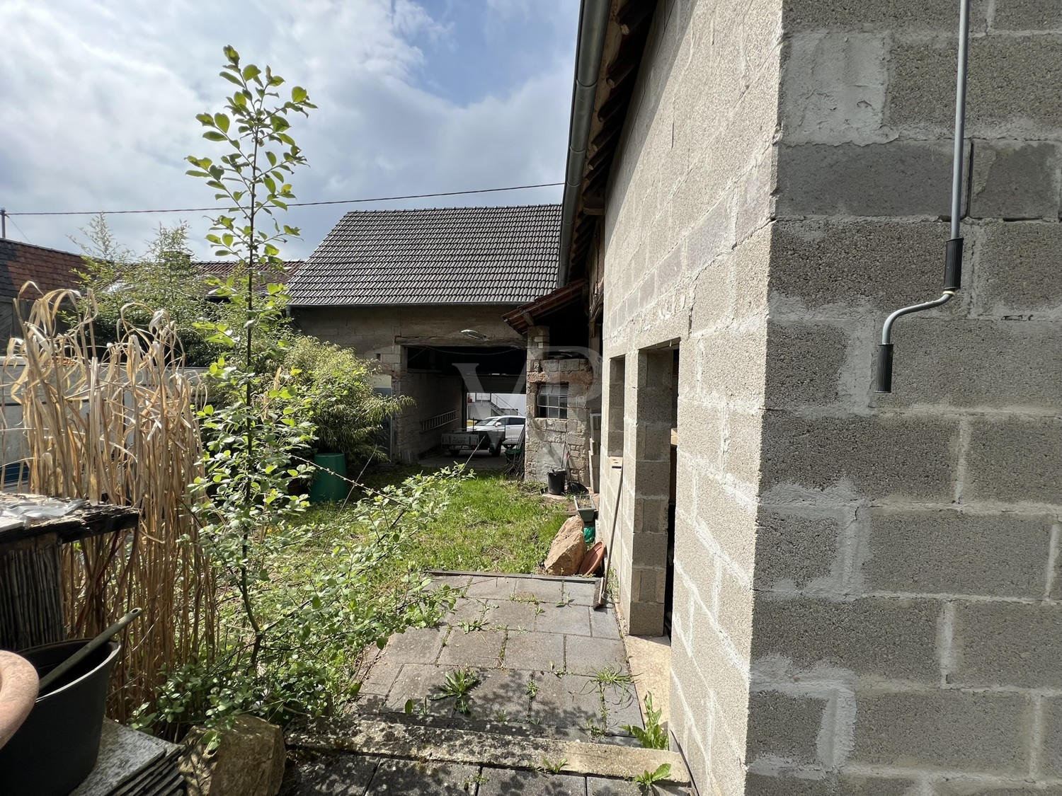 Blick auf die Garage