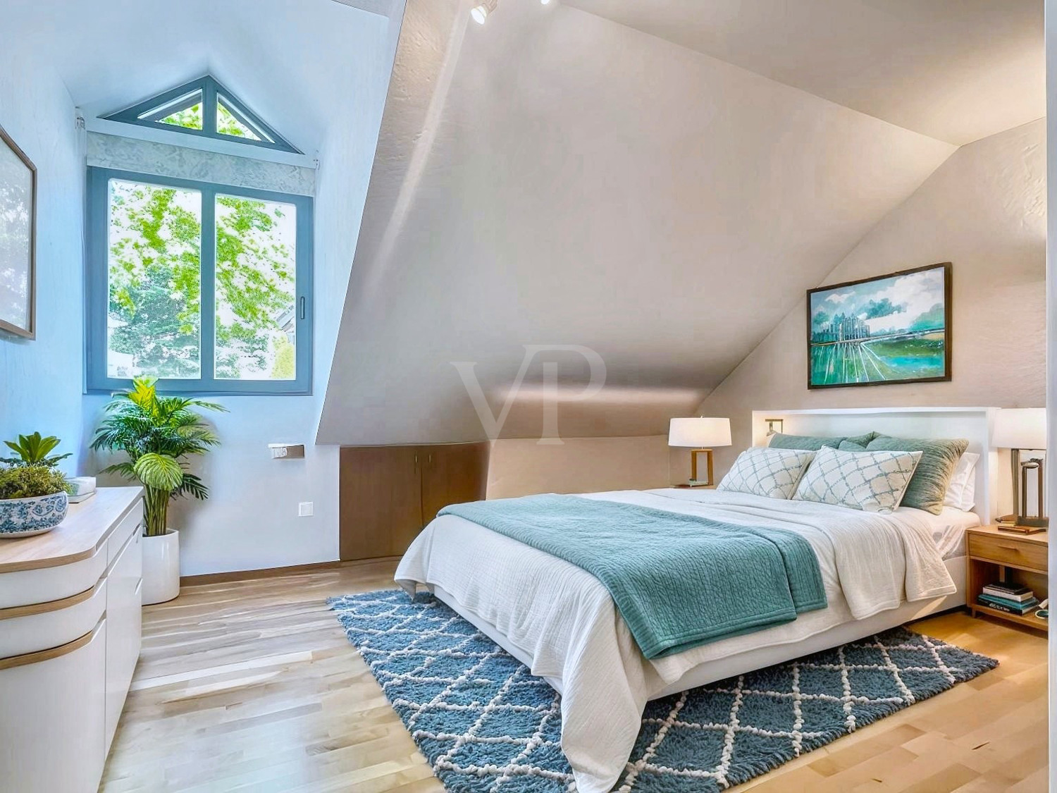 Elternschlafzimmer mit KI entfremdet