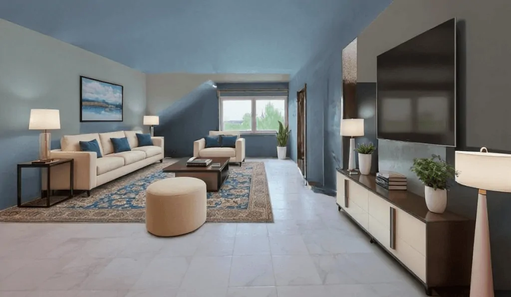 Wohnzimmer DG KI berbeitet