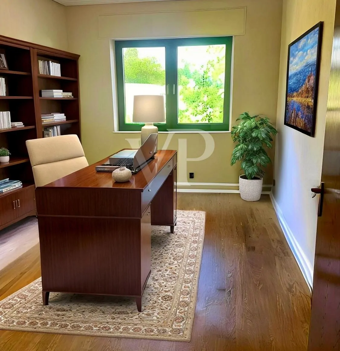 Arbeitszimmer KI bearbeitet