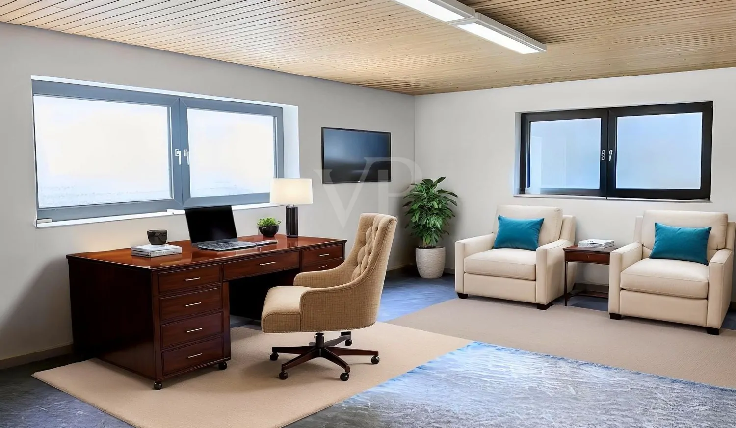 Arbeitszimmer Keller KI bearbeitet