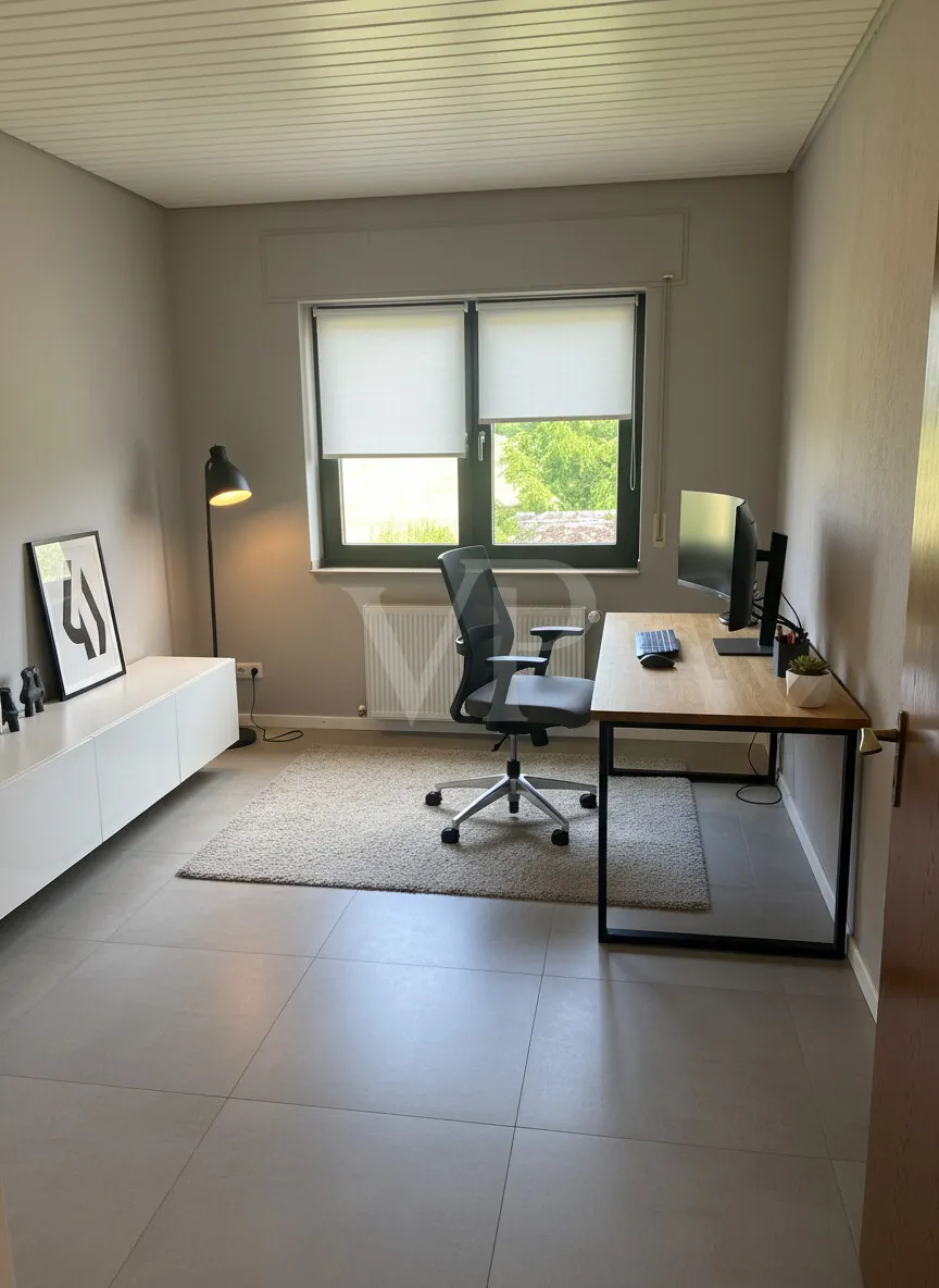 Arbeitszimmer KI bearbeitet
