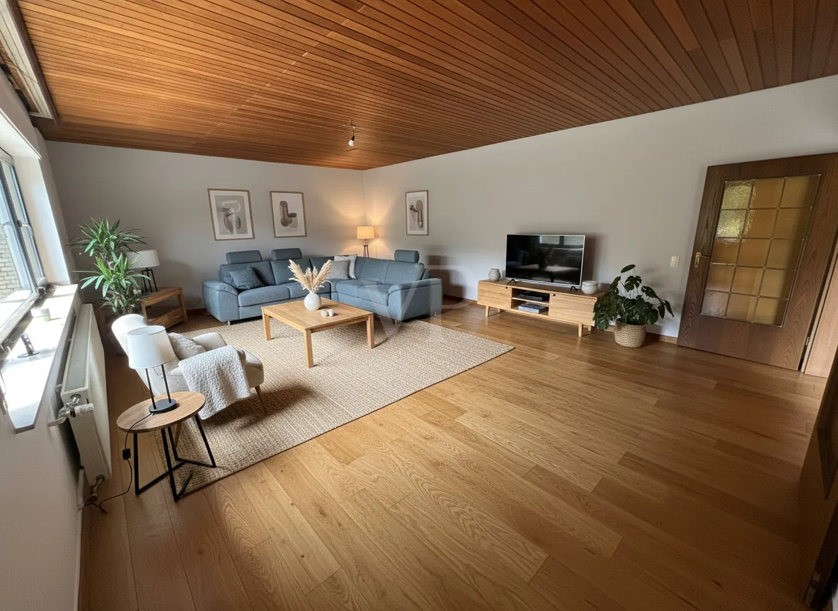 Wohnzimmer KI bearbeitet
