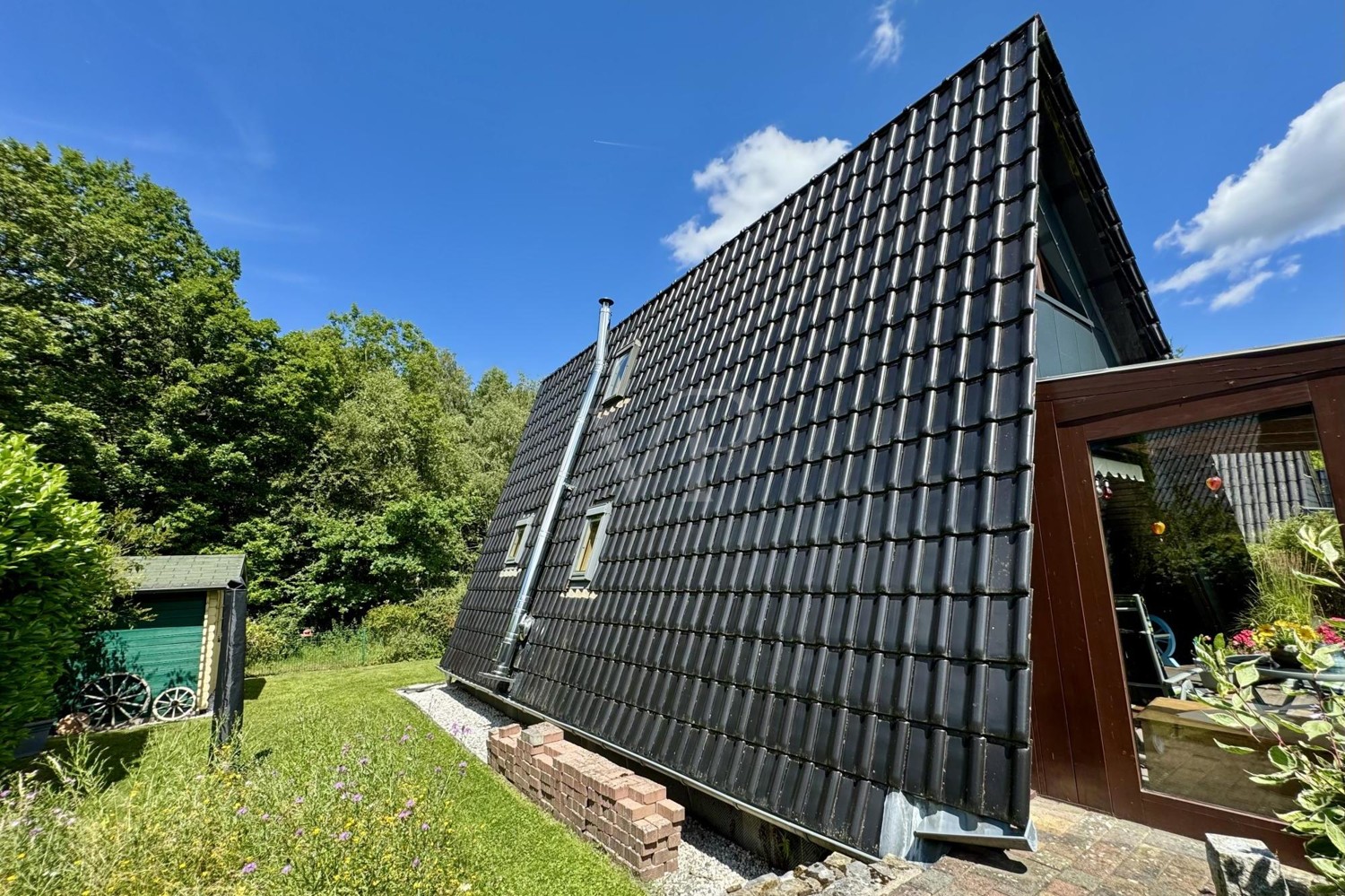 Westseite des Hauses