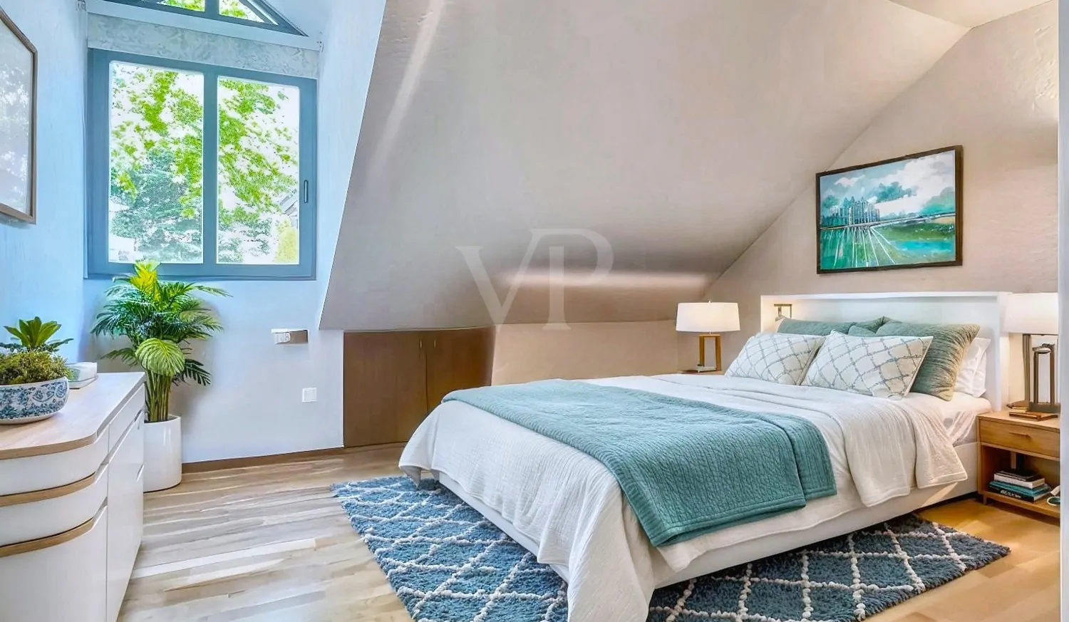 Elternschlafzimmer mit KI entfremdet