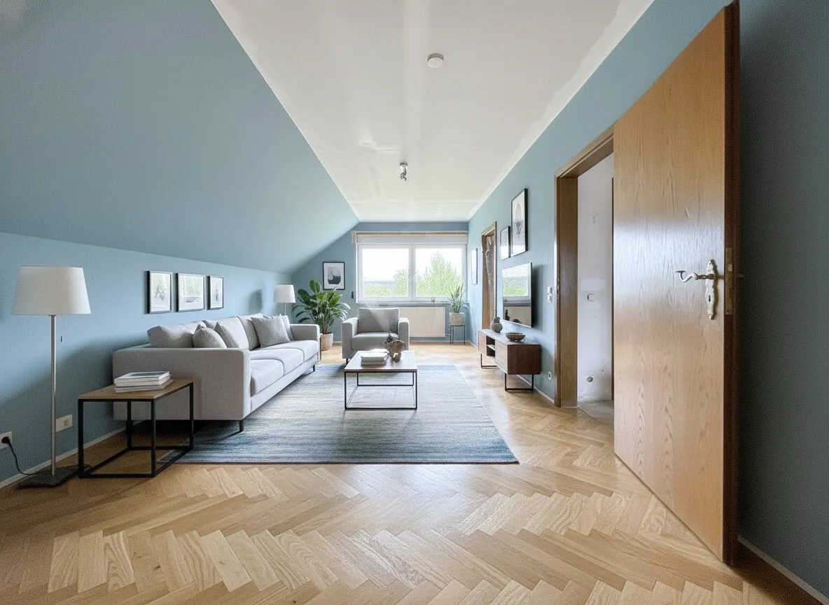 Wohnzimmer DG mit KI bearbeitet