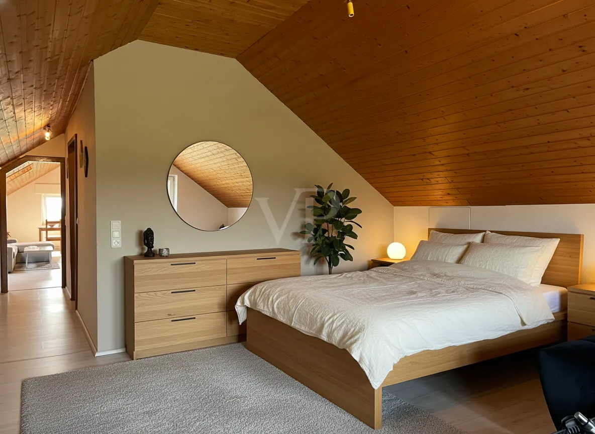Schlafzimmer (Möbel KI generiert)