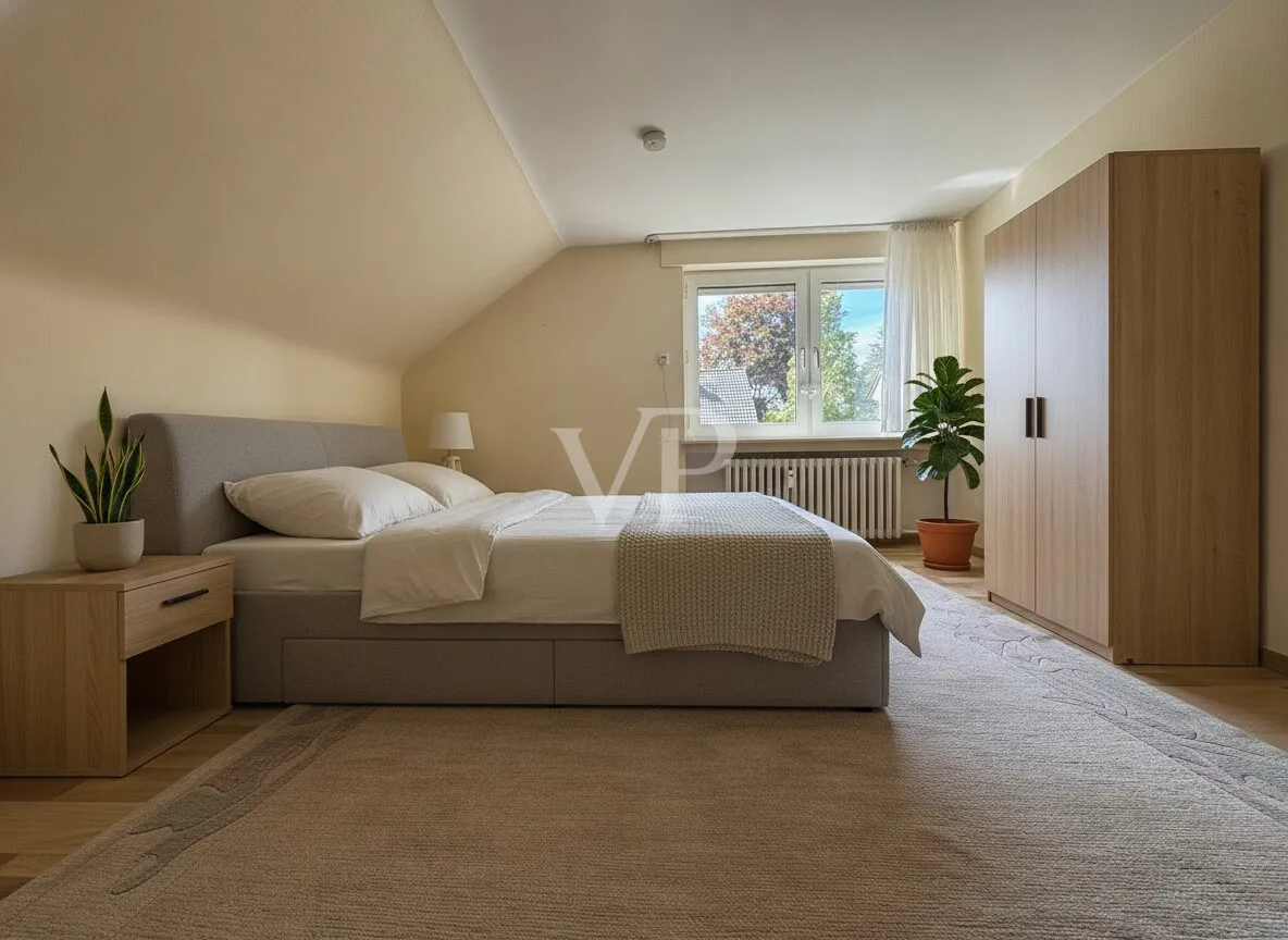 Schlafzimmer KI eingerichtet