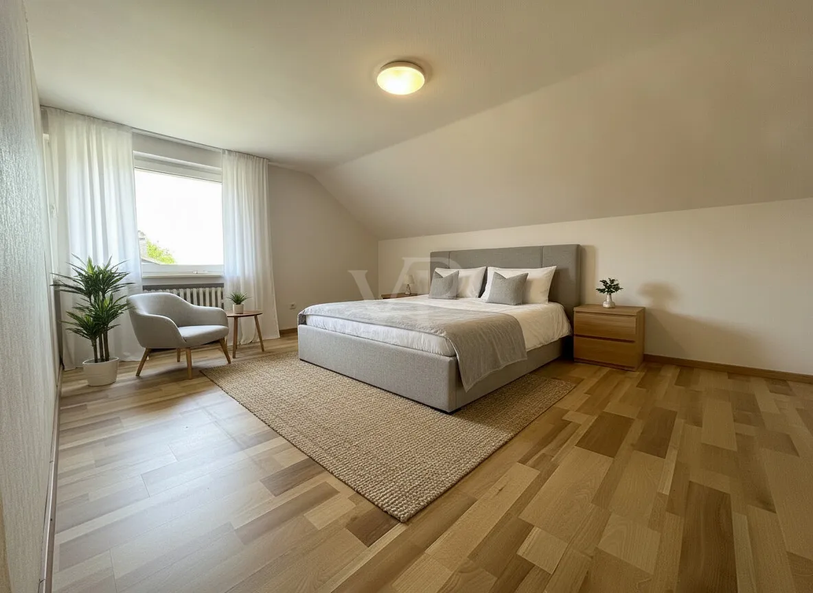 Schlafzimmer KI eingerichtet