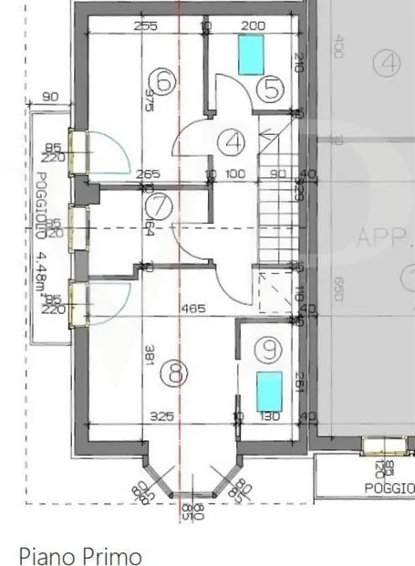 planimetria piano primo
