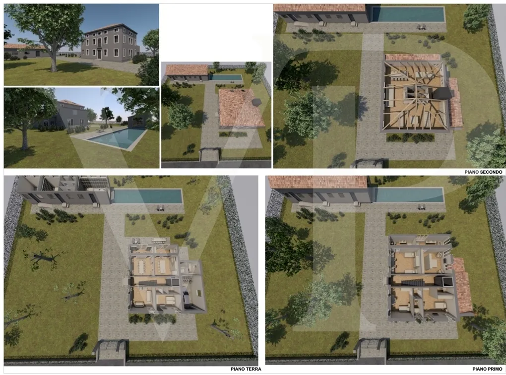 Villa storica con ampio potenziale edificatorio nel cuore di Villaganzerla