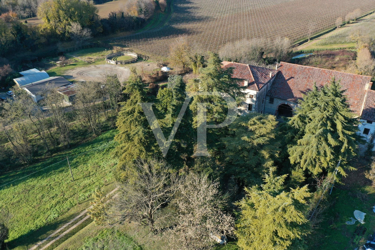 La casa della nobile famiglia dei conti Velo.
Casa colonica storica con  volumi e potenzialità straordinarie