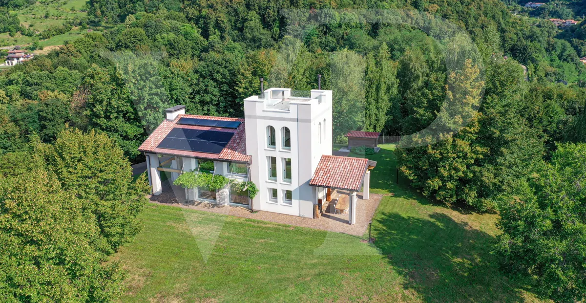 Moderne Villa mit Panoramablick auf die Hügel von Vicenza