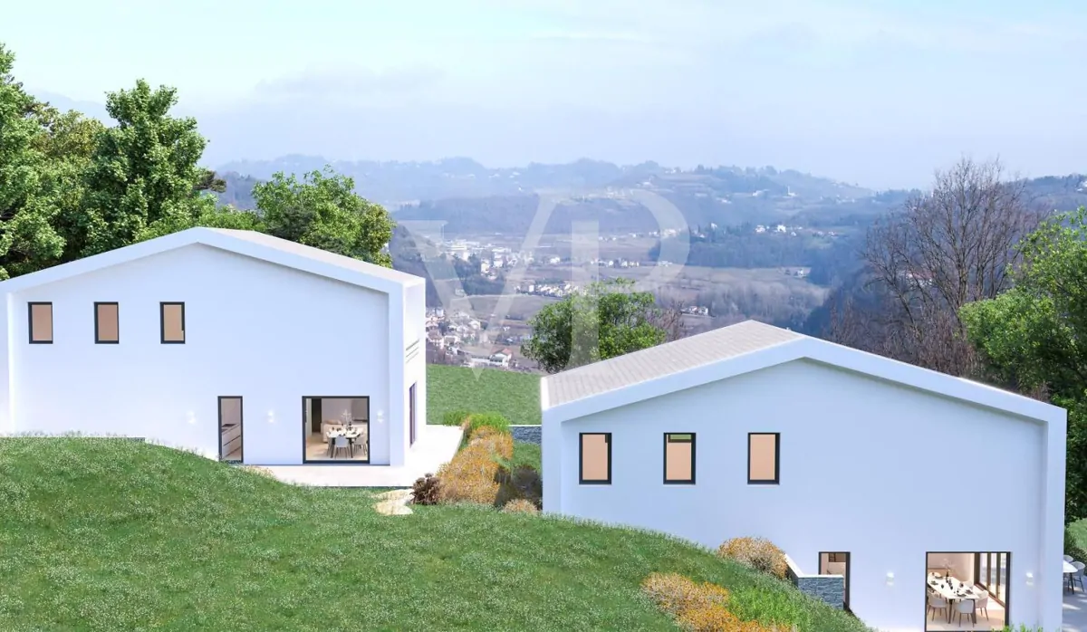 Baugrundstück mit genehmigtem Projekt für 2 freistehende Villen