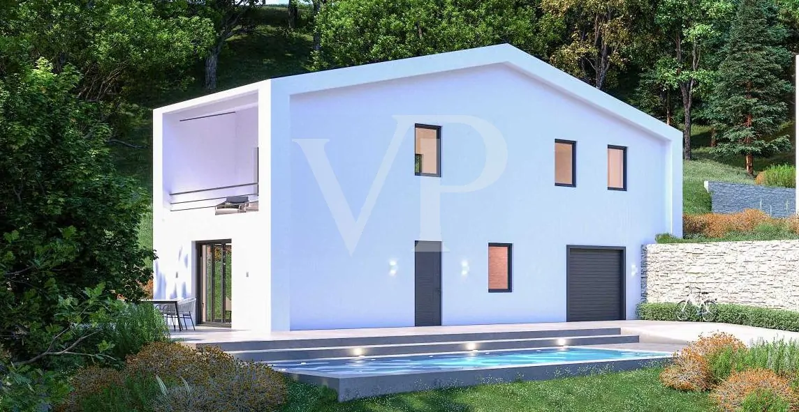 Baugrundstück mit genehmigtem Projekt für 2 freistehende Villen