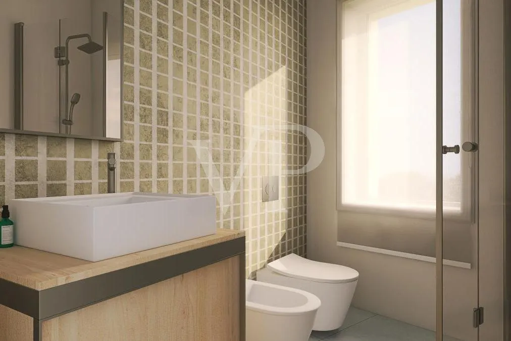 Leiter Mehrfamilienhaus in unfertigem Zustand