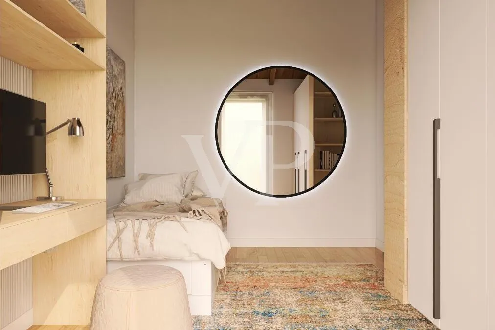 Leiter Mehrfamilienhaus in unfertigem Zustand