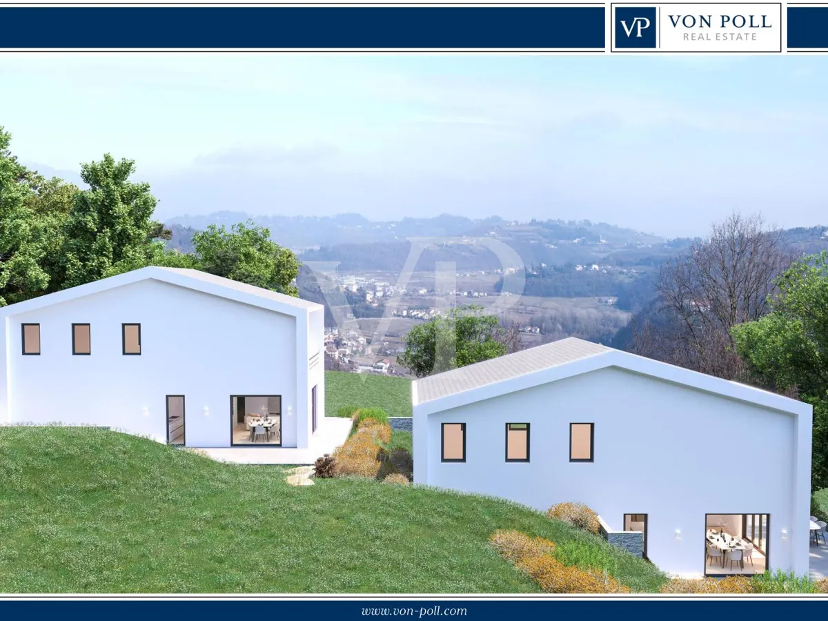 Neue freistehende Villa mit Panoramablick