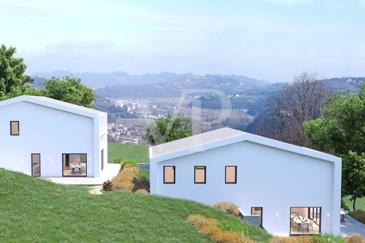 Neue freistehende Villa mit Panoramablick