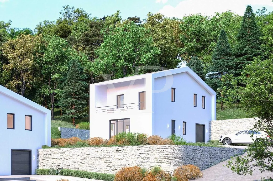 Neue freistehende Villa mit Panoramablick