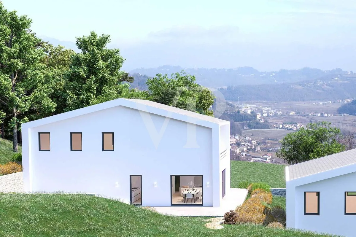 Neue freistehende Villa mit Panoramablick