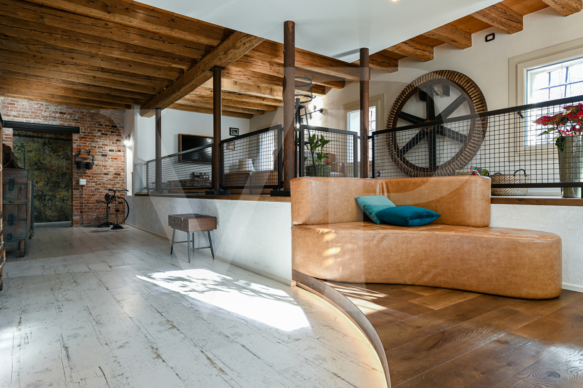 Charming water mill transformed
into a modern eco-sustainable house