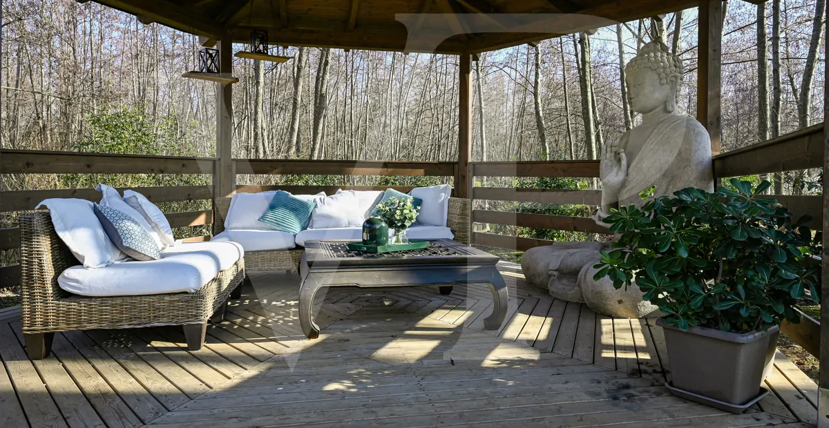 Charmante Mühle umgewandelt
in ein modernes umweltfreundliches Haus