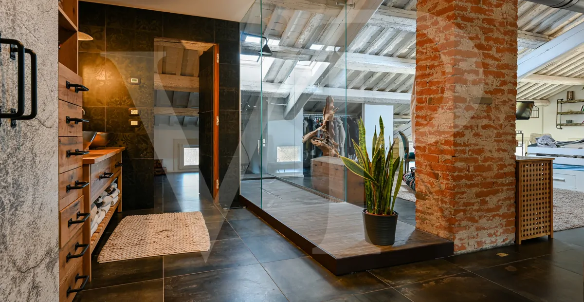 Charmante Mühle umgewandelt
in ein modernes umweltfreundliches Haus