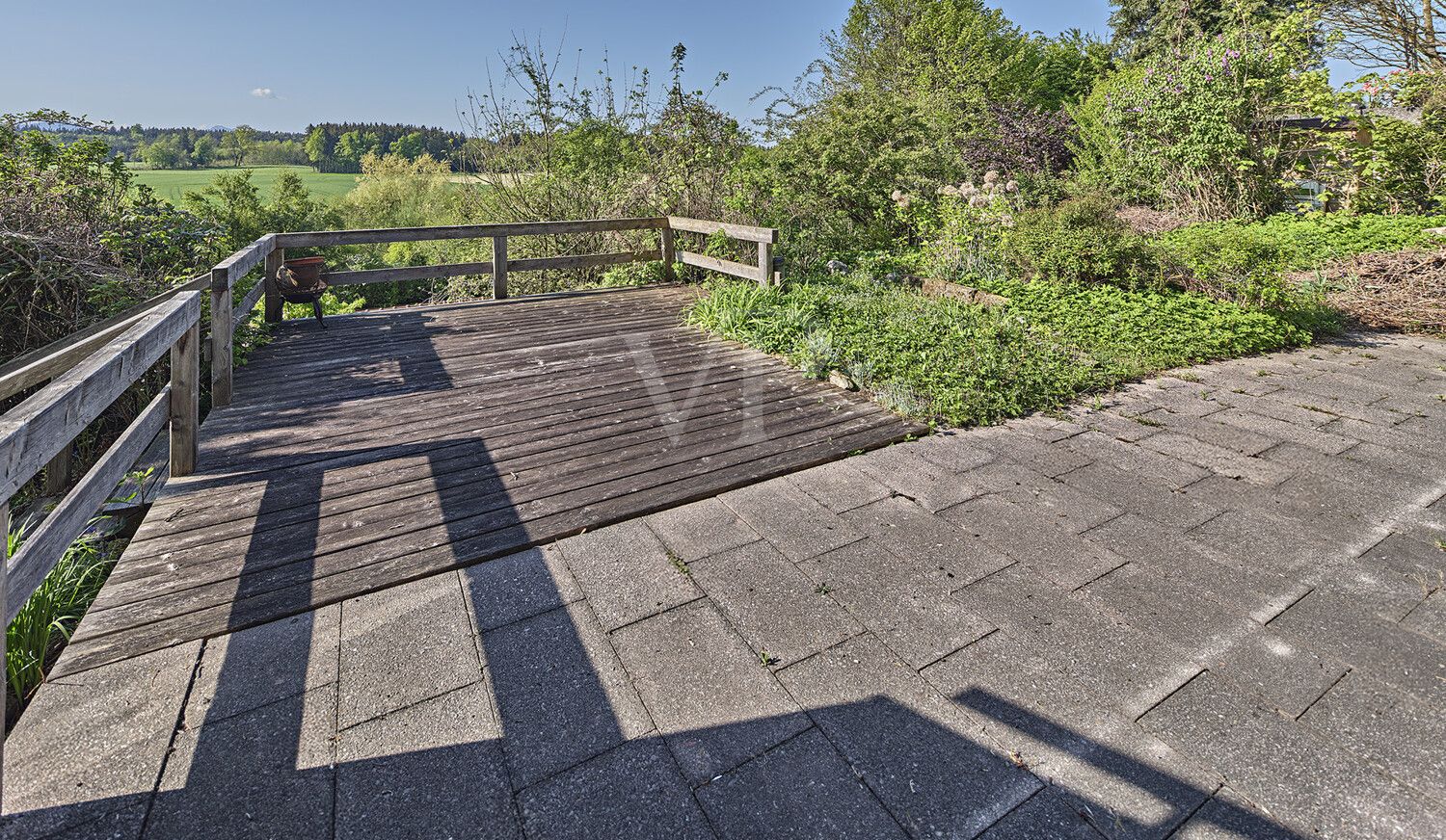 freier Blick von der großen Terrasse