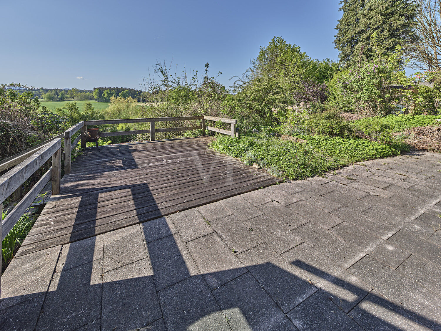 freier Blick von der großen Terrasse