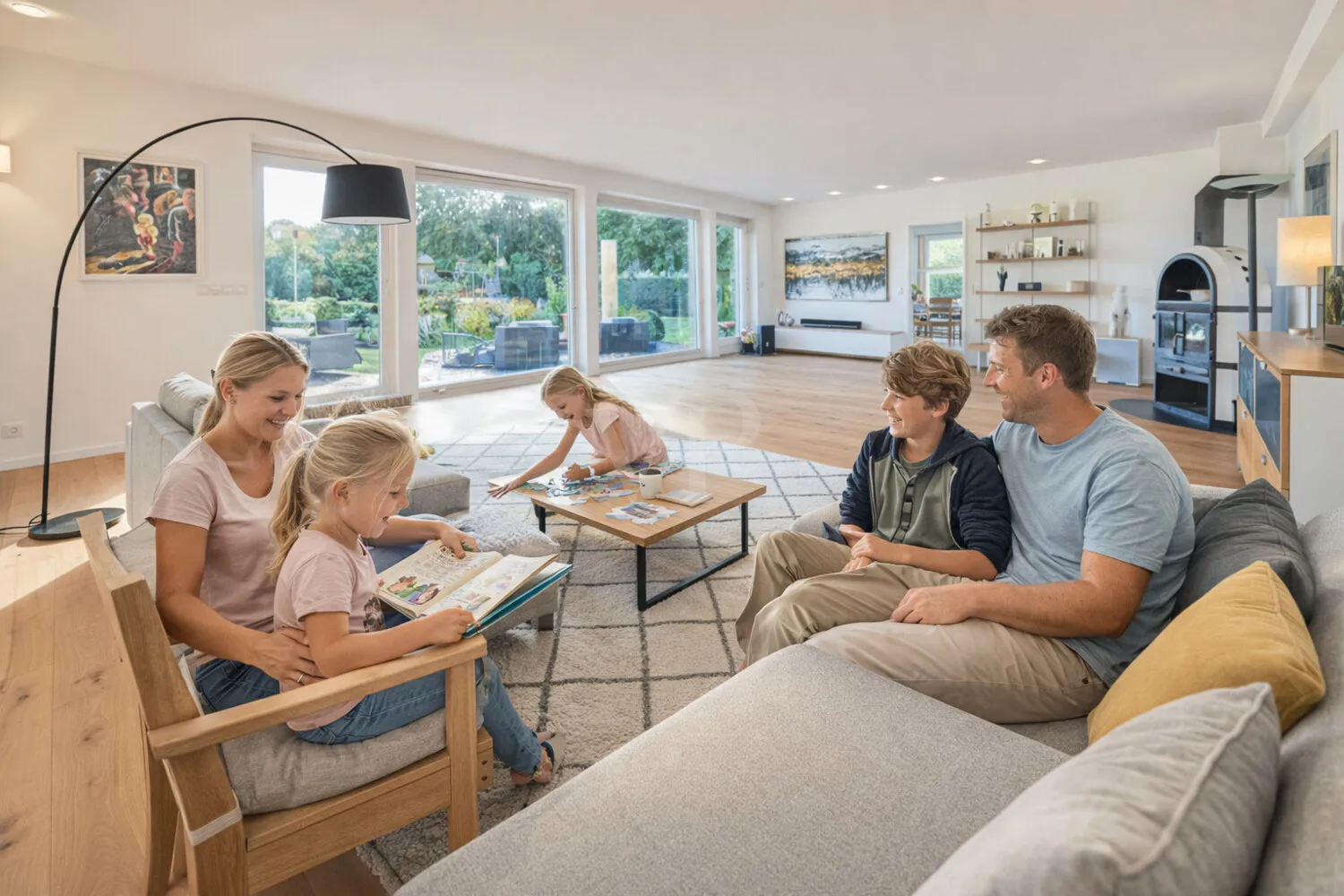 WZ mit visualisierter Wohnidee