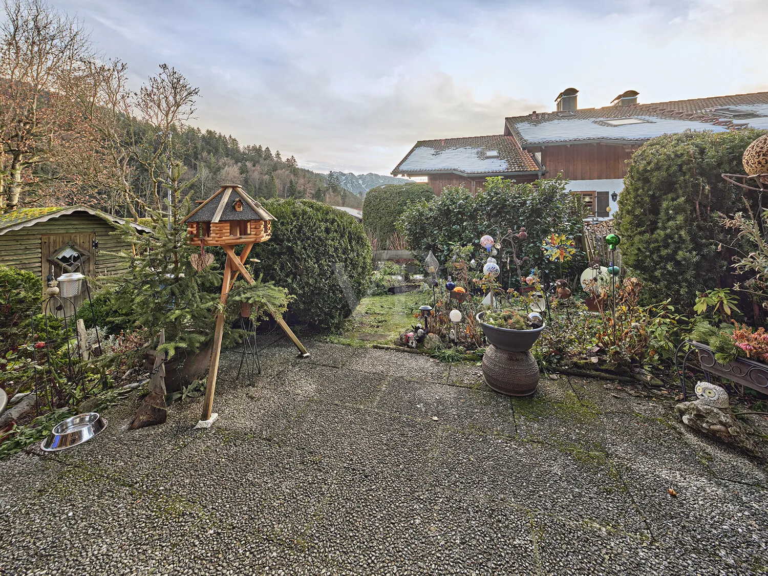 Terrasse mit Bergblick