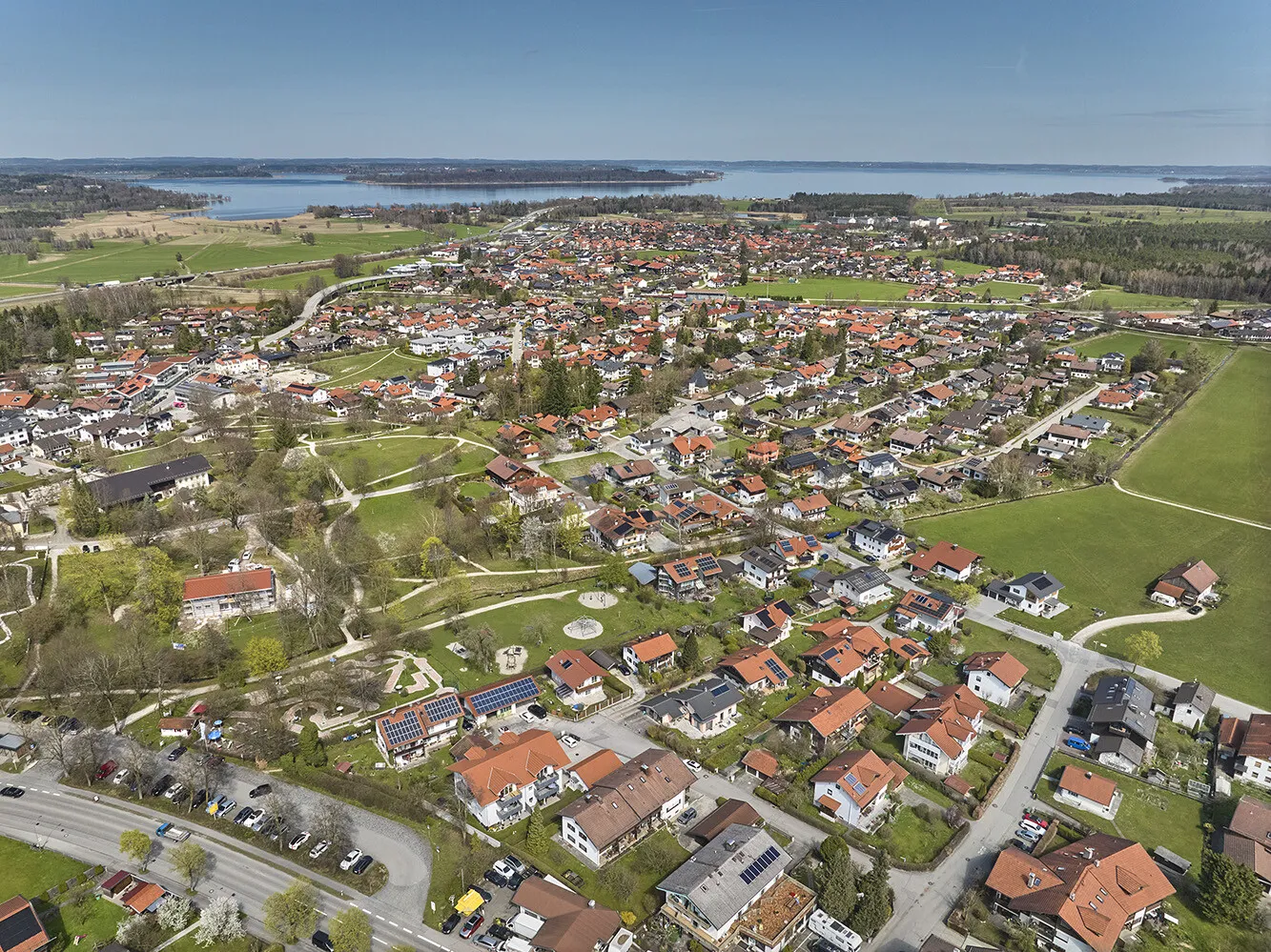 Zwischen dem Chiemsee und den Bergen