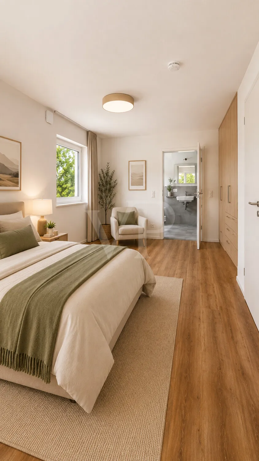 Schlafzimmer - KI- Visualisierung