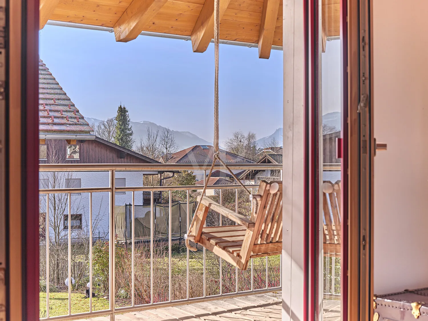 Schaukel mit Bergblick