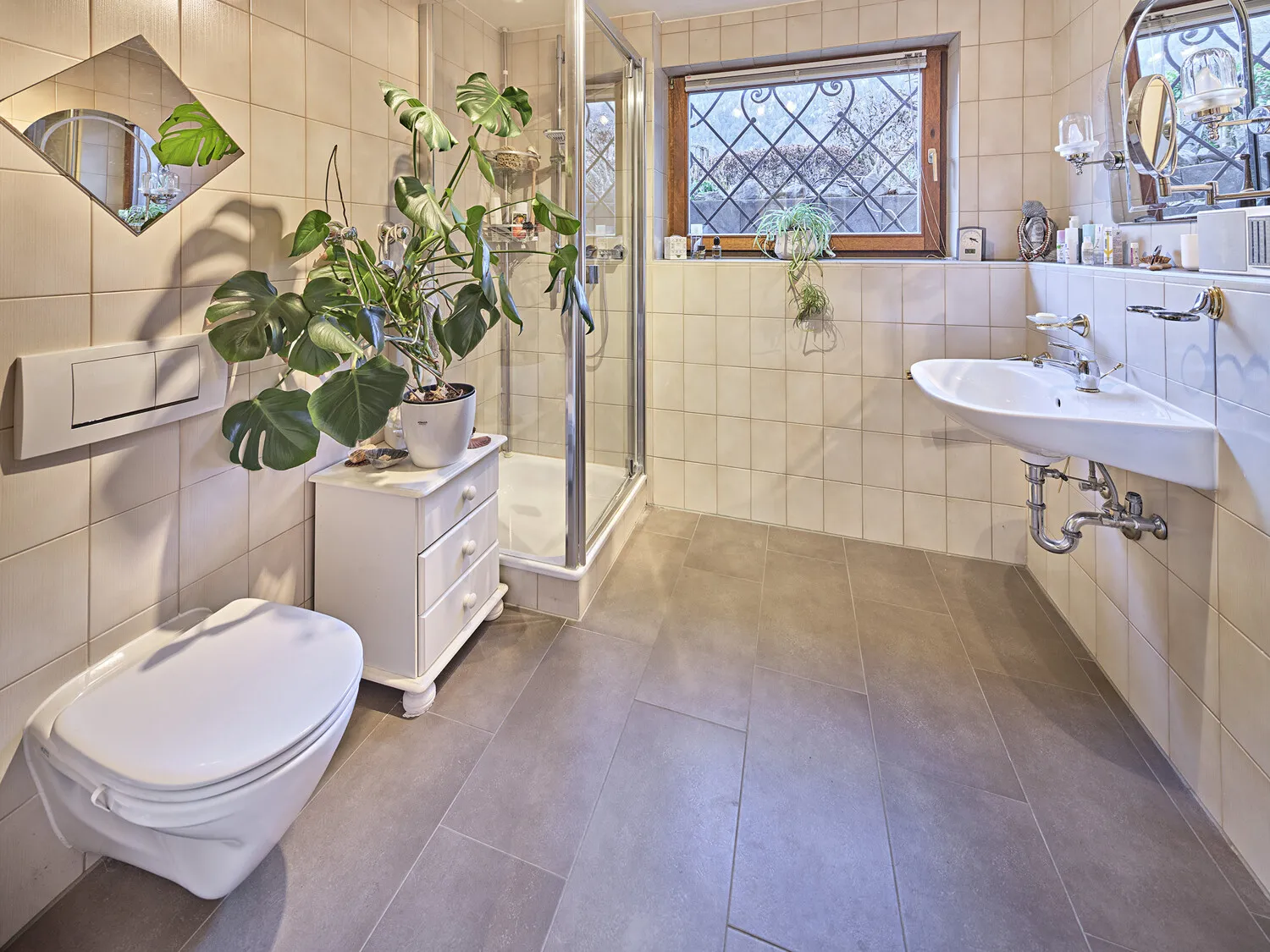 Badezimmer im Souterrain