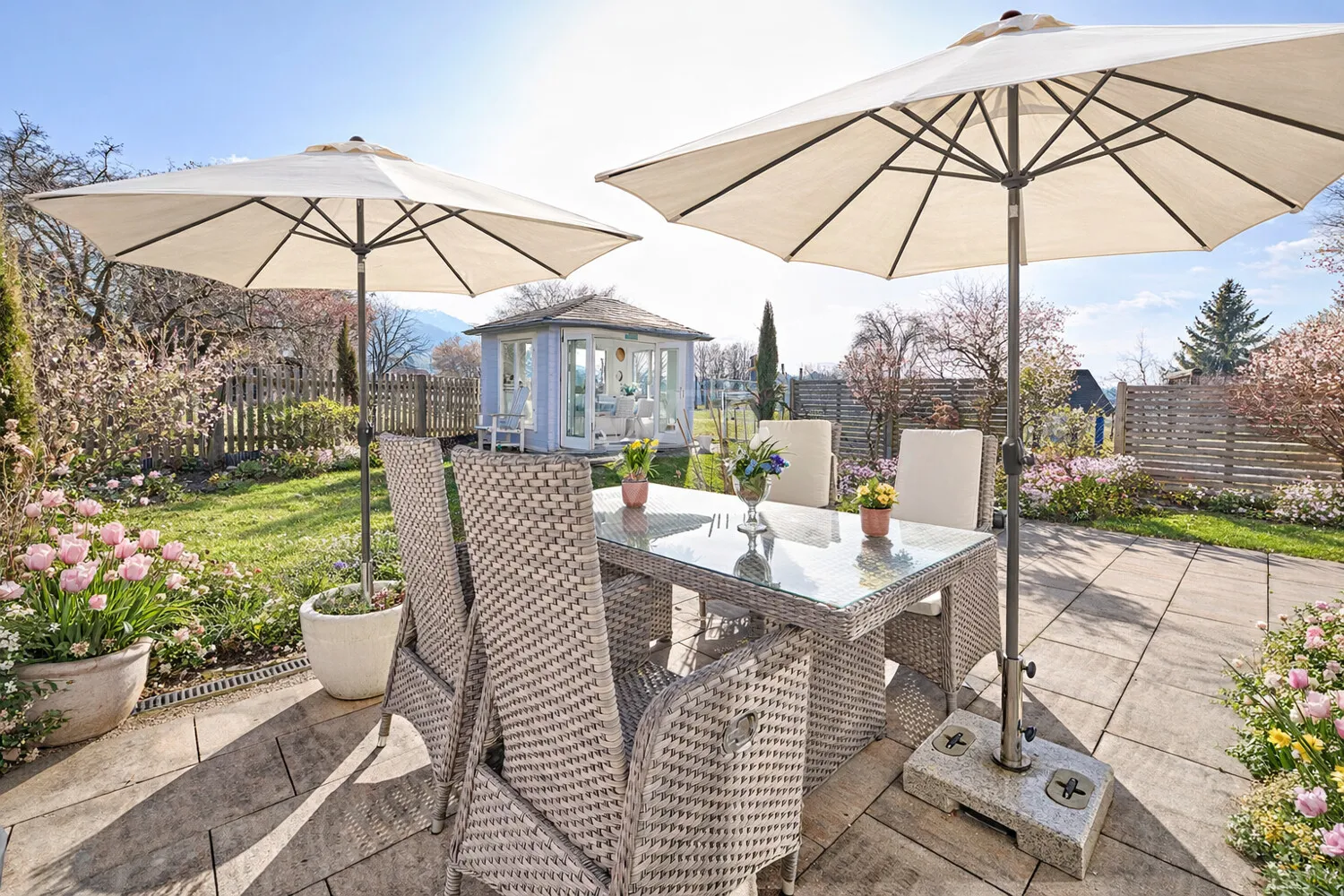 Terrasse  in Südausrichtung