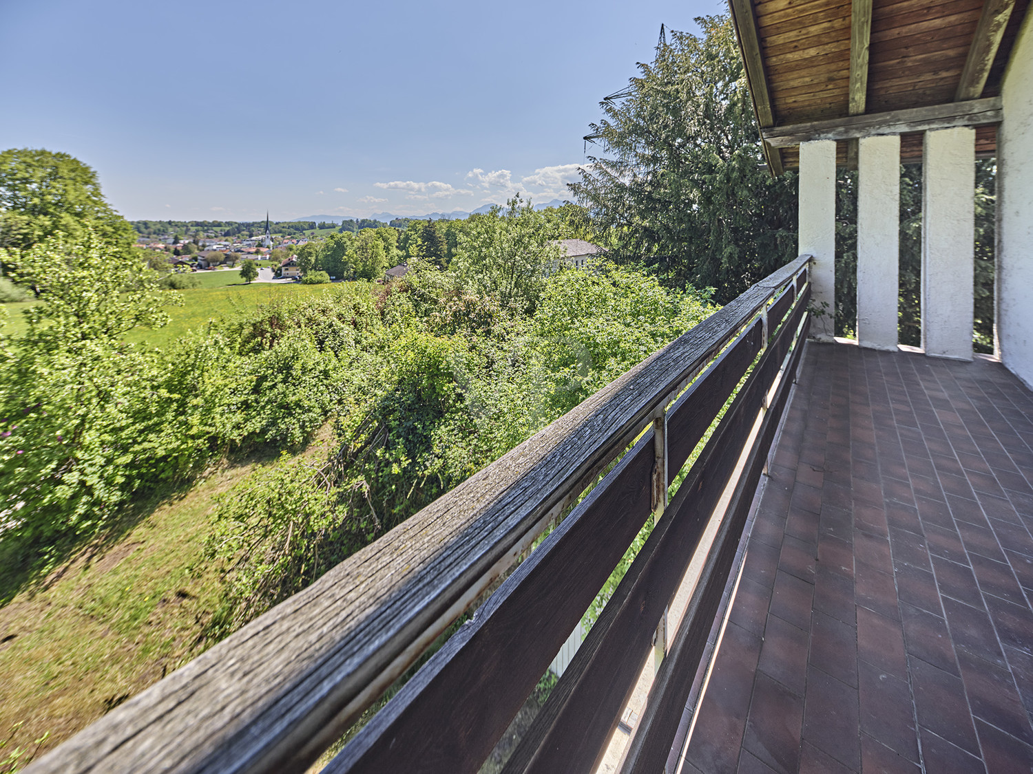 Aussicht vom Balkon