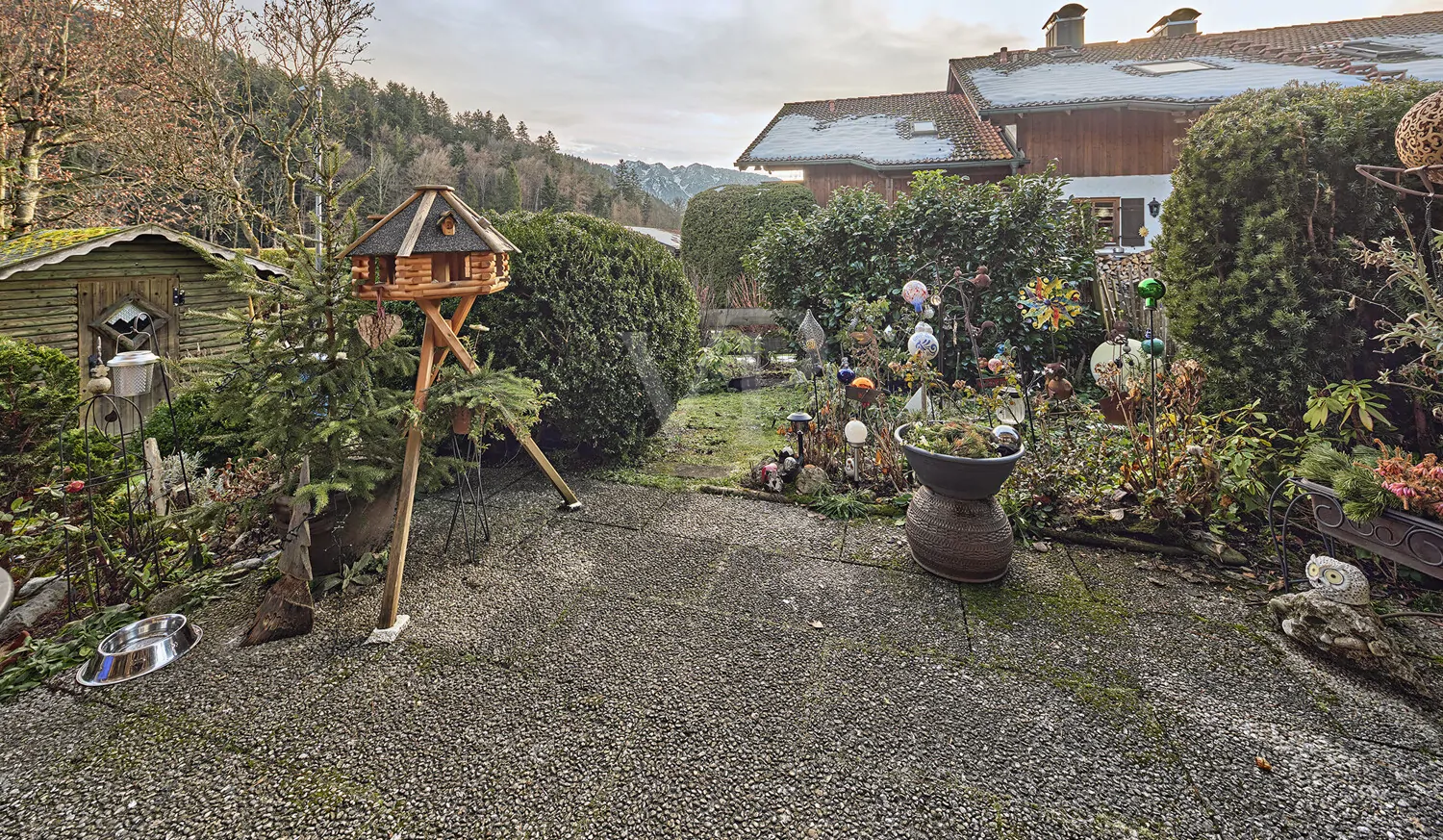 Terrasse mit Bergblick