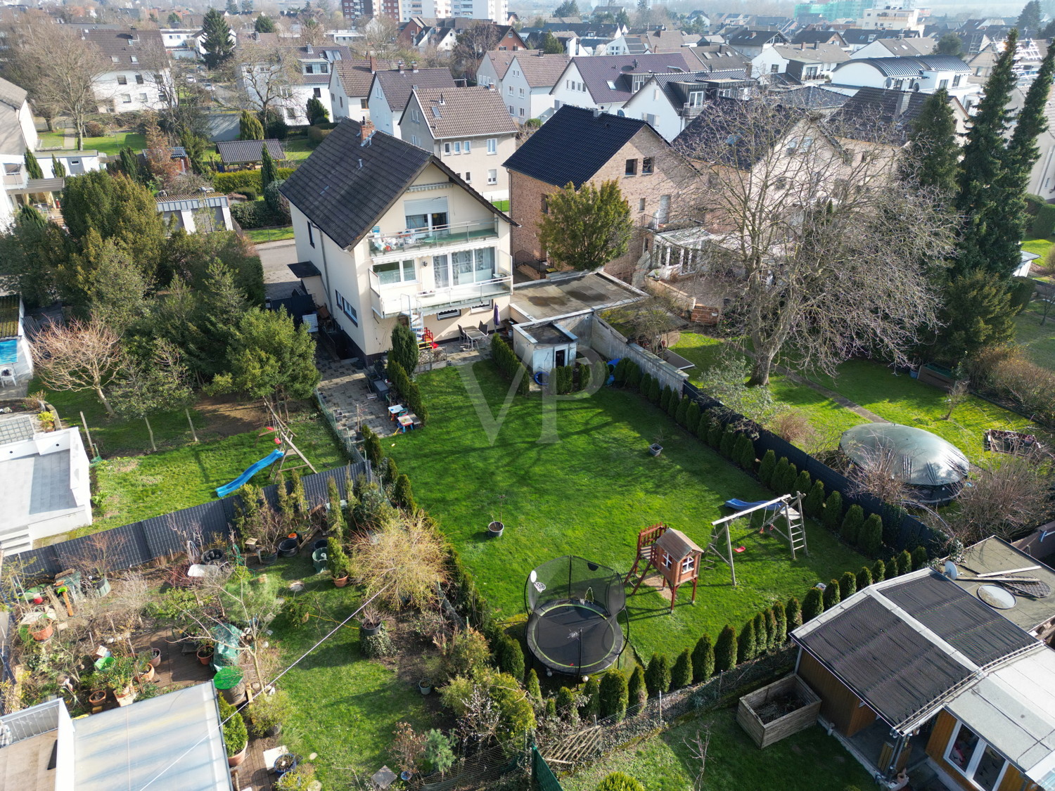 Gartenansicht (Luftaufnahme)