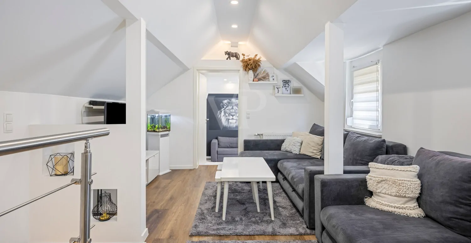 Wohnbereich im Dachgeschoss