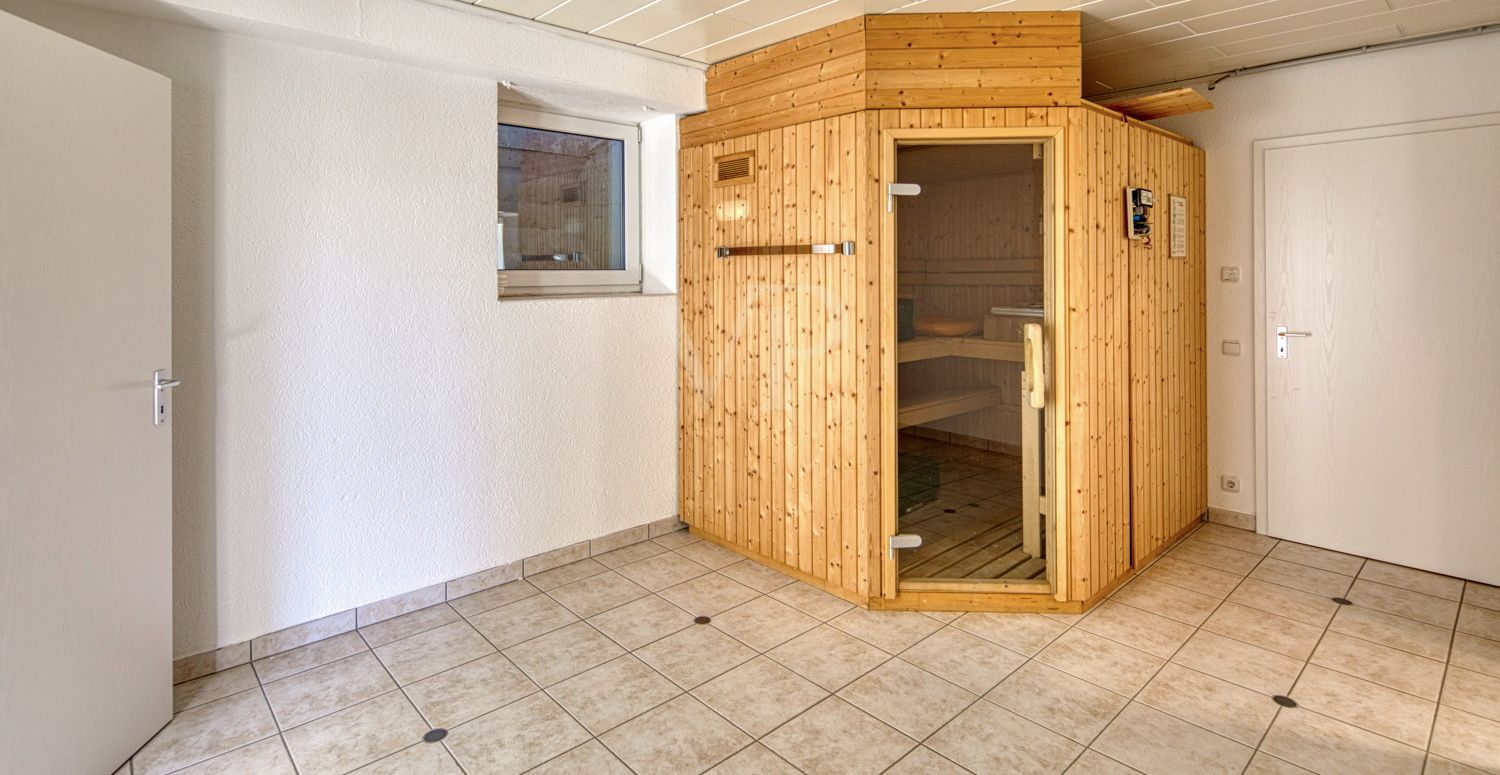Sauna im Untergeschoss