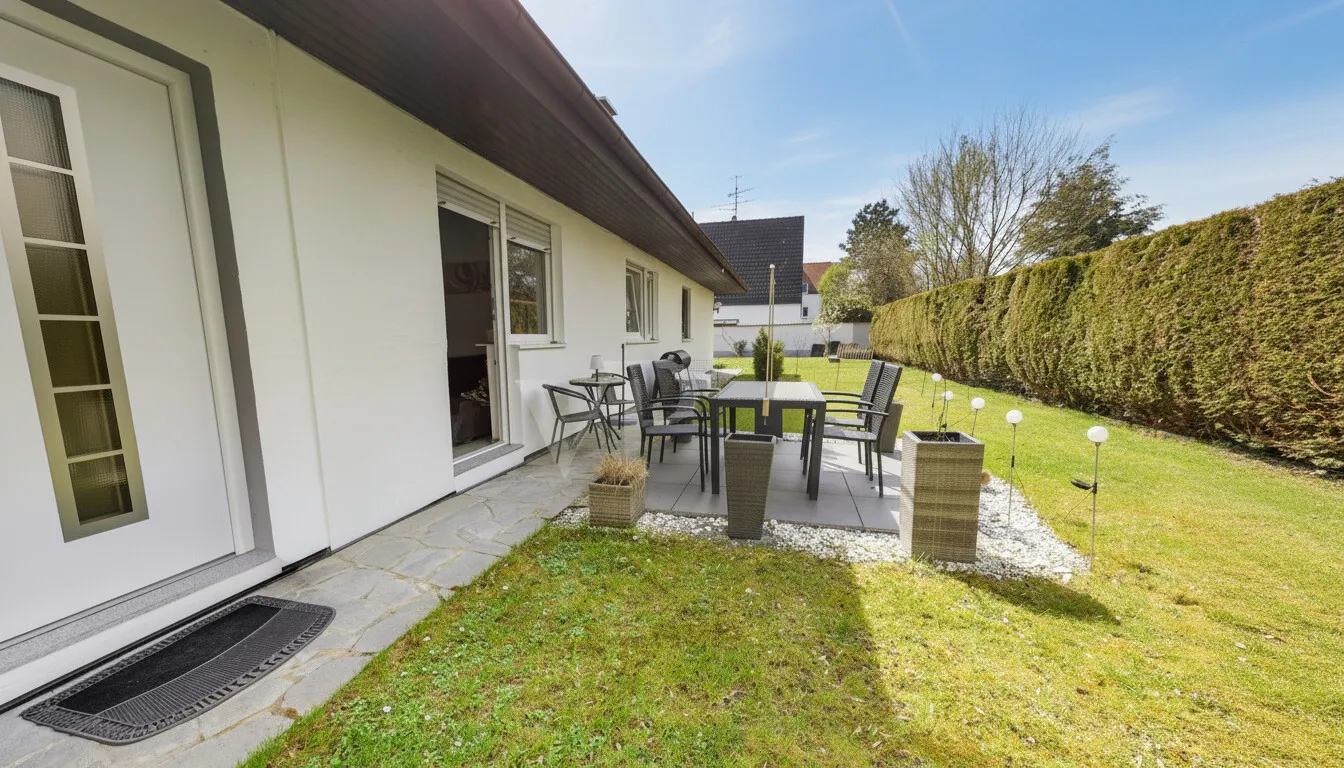 Eingang / Terrasse Whg. 2